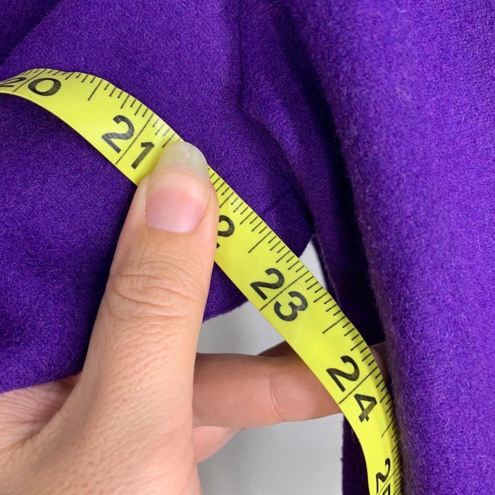 Vintage 80s Purple Bomber Jacket Size 8 - Picture 11 of 11